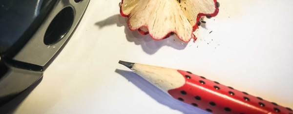 Bleistift und Anspitzer